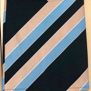 BCBG diagonal stripe skirt